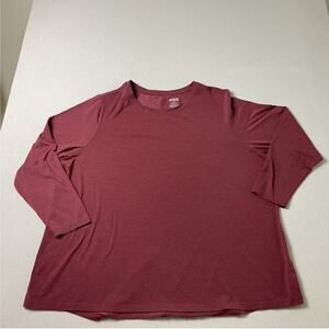 Duluth Trading Burgundy Long Sleeve Basic Adult Size 3X Shirt